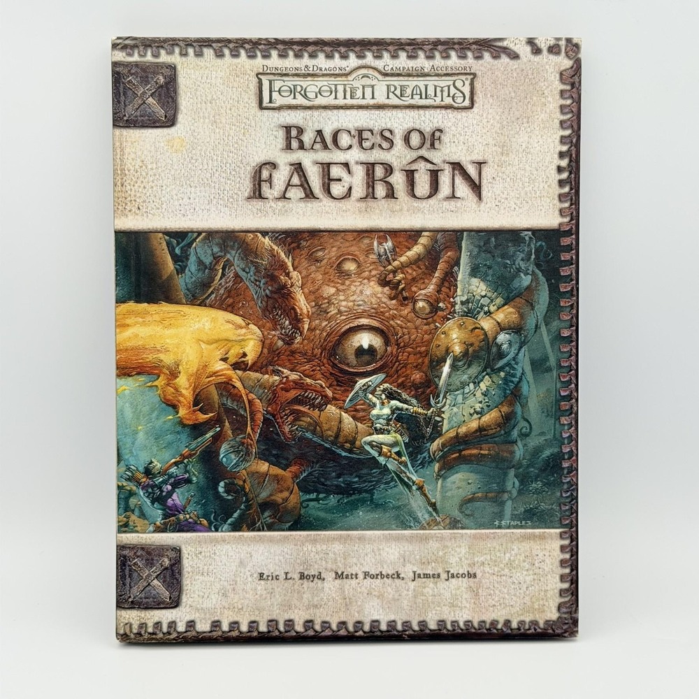 Dungeons & Dragons Races Of Faerun Forgotten Realms Wizards Of The Coast HC